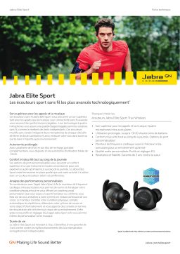Jabra Elite Sport Fiche technique