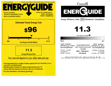 Une information important | Friedrich ES12N33B Manuel utilisateur | Fixfr