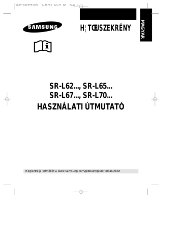 User's manual | Samsung SR-L627EVSS Manuel utilisateur | Fixfr
