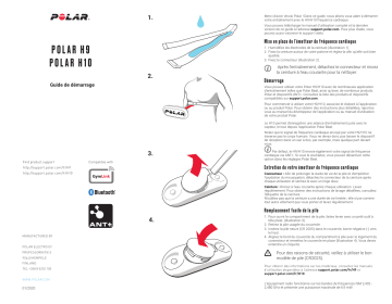 Guide de démarrage rapide | Polar H9 heart rate sensor Manuel utilisateur | Fixfr