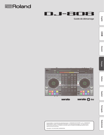 Mode d'emploi | Roland DJ-808 DJ Controller Manuel utilisateur | Fixfr