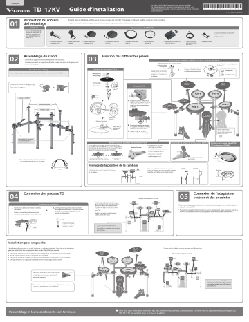 Mode d'emploi | Roland TD-17KV-L V-Drums Manuel utilisateur | Fixfr