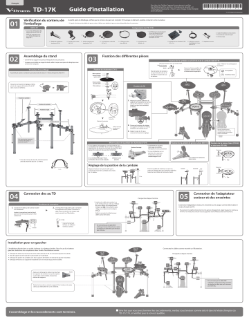 Mode d'emploi | Roland TD-17K-L V-Drums Manuel utilisateur | Fixfr