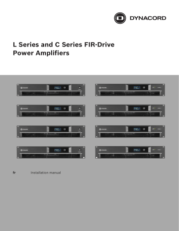 Mode d'emploi | DYNACORD L Series & C Series Manuel utilisateur | Fixfr