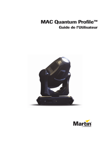 Mode d'emploi | Martin MAC Quantum Profile Manuel utilisateur | Fixfr