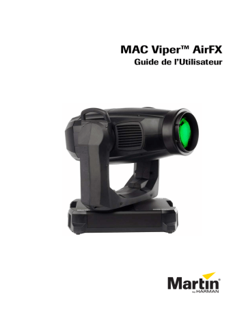 Mode d'emploi | Martin MAC Viper AirFX Manuel utilisateur | Fixfr