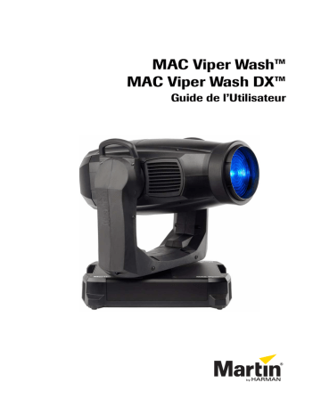 Mode d'emploi | Martin MAC Viper Wash DX Manuel utilisateur | Fixfr