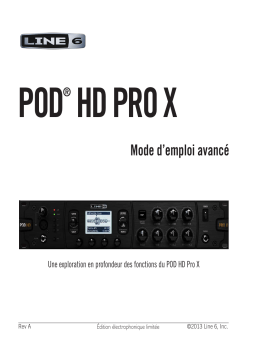 Line 6 POD HD Pro X Manuel utilisateur