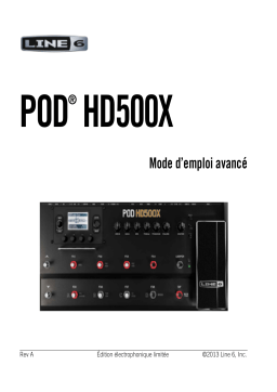 Line 6 POD HD500X Manuel utilisateur