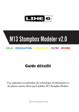 Line 6 M13 Stompbox Modeler Manuel utilisateur