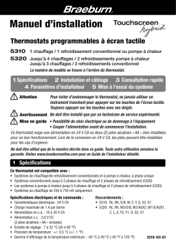 Robertshaw Braeburn 5310 5320 Thermostat Manuel utilisateur