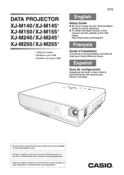 Casio XJ-M140, XJ-M145, XJ-M150, XJ-M155, XJ-M240, XJ-M245, XJ-M250, XJ-M255  (SerialNumber: S9*****, B9***A) Manuel utilisateur