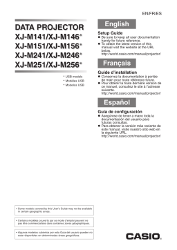 Casio XJ-M141, XJ-M146, XJ-M151, XJ-M156, XJ-M241, XJ-M246, XJ-M251, XJ-M256 Manuel utilisateur