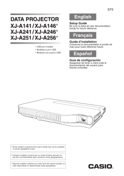 Casio XJ-A141, XJ-A146, XJ-A241, XJ-A246, XJ-A251, XJ-A256 (Serial Number: D****A) Manuel utilisateur