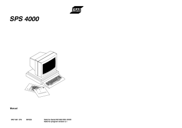 ESAB SPS 4000 Manuel utilisateur | Fixfr