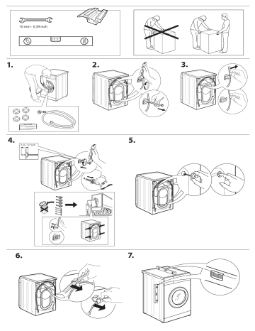 WM 62 SLIM | FL 7F4 | WM Steam 8 100 | WAEN 75340 | WAEN 97440 | Safety Guide | Whirlpool WM Steam 7 100 Manuel utilisateur | Fixfr