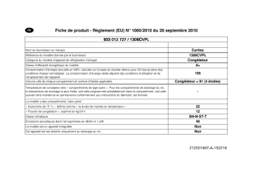 Une information important | Iee 1306CVPL Manuel utilisateur | Fixfr