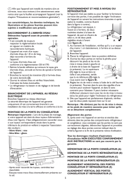 Whirlpool MSZ 802 D(EX)/HA Guide d'installation