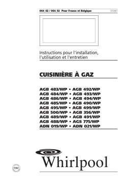 Whirlpool AGB 484/WP Manuel utilisateur