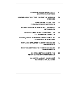 Whirlpool AWG 308/4 Guide d'installation