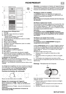 Whirlpool ARC 5513 Guide d'installation