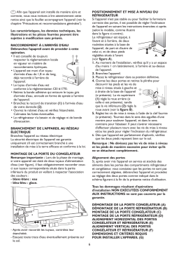 Whirlpool ASS20FWWI4 Guide d'installation