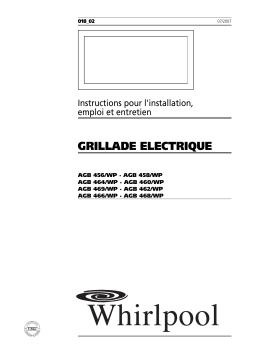 Whirlpool AGB 468/WP Manuel utilisateur