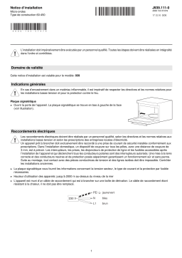 Whirlpool MWC-XSL/60 Chrome Guide d'installation