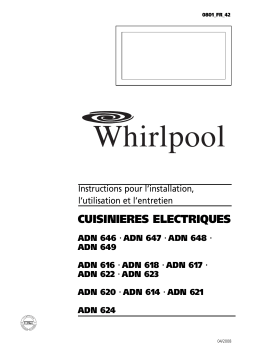 Whirlpool ADN 617 Manuel utilisateur