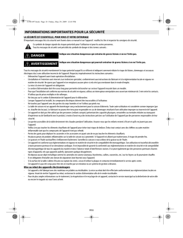 ACM 741/NE | ACM 739/NE | Mode d'emploi | Whirlpool ACM 740/NE Manuel utilisateur | Fixfr