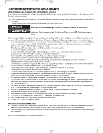 AKR 891 IX | Mode d'emploi | Whirlpool AKR 861 IX Manuel utilisateur | Fixfr