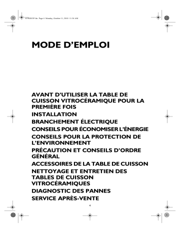 Mode d'emploi | Whirlpool PRS 300/NE Manuel utilisateur | Fixfr