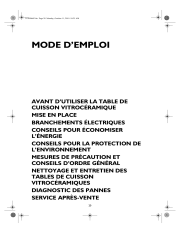 AKT 842/IX | Mode d'emploi | Whirlpool AKT 842/BA Manuel utilisateur | Fixfr