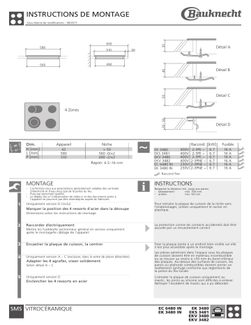 Whirlpool EK 3480 IN-1 Guide d'installation | Fixfr