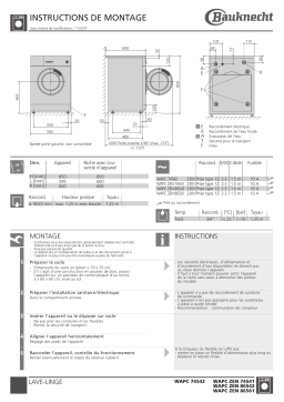 Whirlpool WAPC ZEN 74541 Guide d'installation