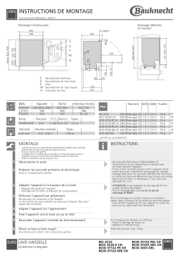 Whirlpool BCIC 3C26 ES CH Guide d'installation