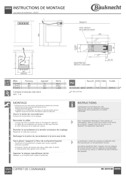 Whirlpool SK 5474-84 Guide d'installation