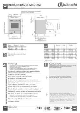 Whirlpool CKH 8482 R sw Guide d'installation