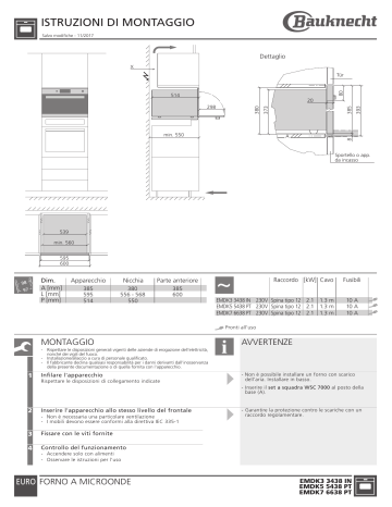 EMDK5 5438 PT | Whirlpool EMDK3 3438 IN Guide d'installation | Fixfr