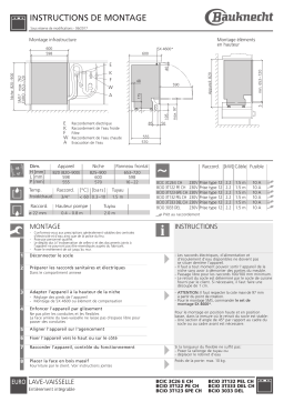 Whirlpool BCIO 3O33 DEL Guide d'installation