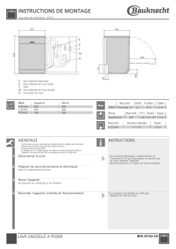 Whirlpool BFO 3T132 CH Guide d'installation