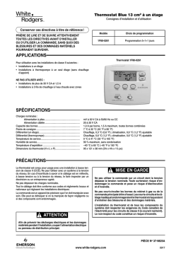 White Rodgers 1F80-0261 Manuel utilisateur