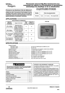 White Rodgers 1F95-1280 Manuel utilisateur