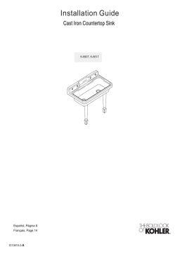 Kohler K-6607-4-0 Guide d'installation