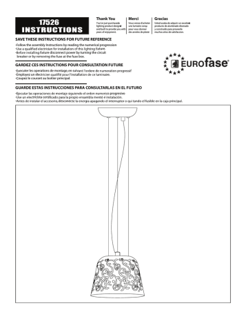 Eurofase 17526-036 Guide d'installation | Fixfr