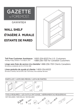 Foremost GAWW1924 Guide d'installation