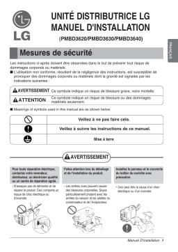 LG PMBD3630.ENCXLUS Guide d'installation