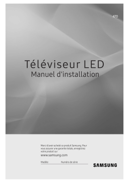 Samsung HG32EJ470AC Guide d'installation