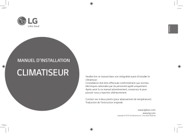 LG PDRYCB400.ENCXAAS Guide d'installation | Fixfr