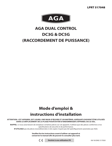 AGA DC3 & DC5 Power Flue User and Guide d'installation | Fixfr